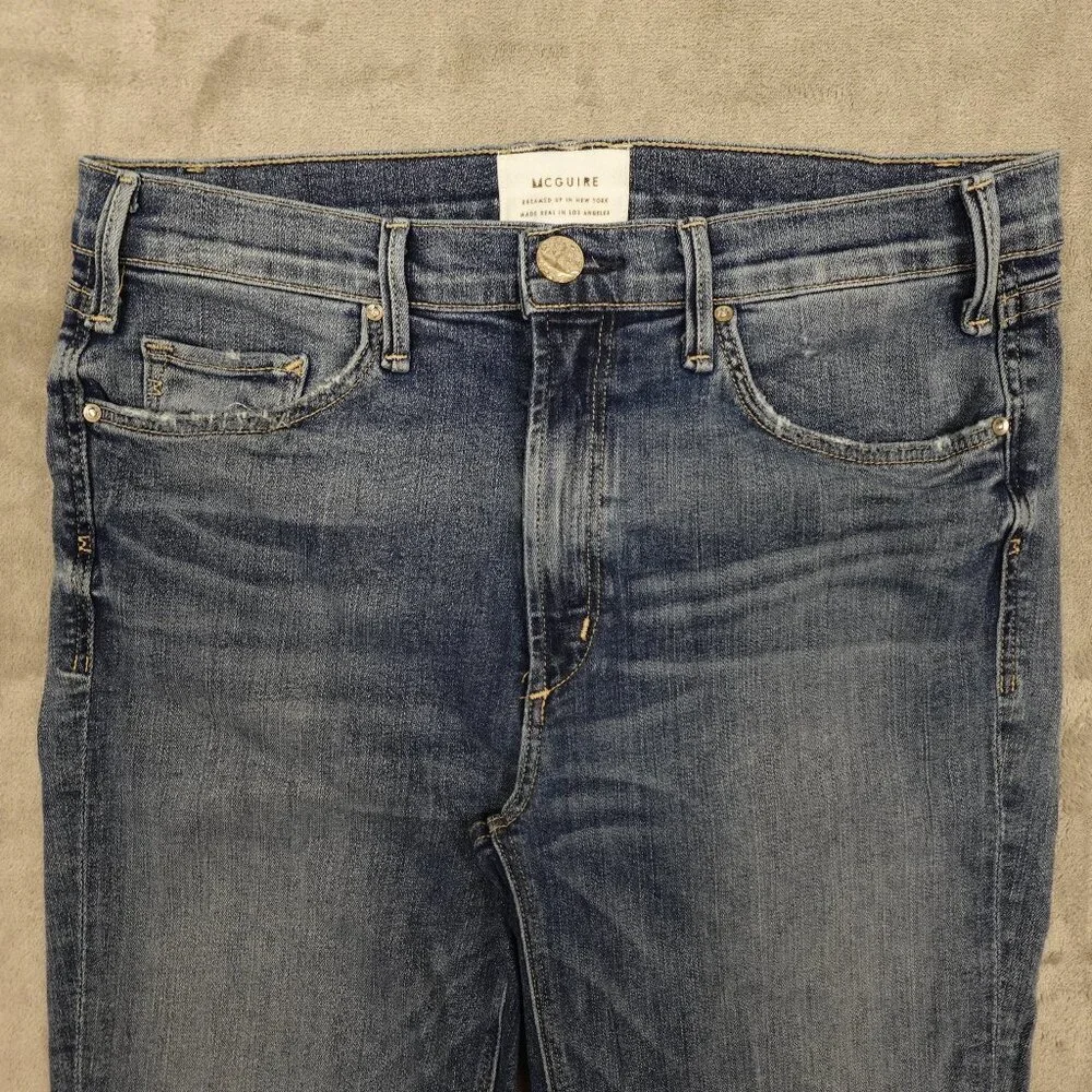 Mcguire jeans high rise skinny women's 31 blue‎ denim